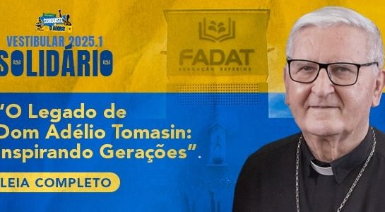 Vestibular solidário homenageia Dom Adelio com o tema da redação